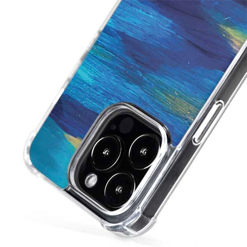 Etta Vee Ocean Blue Brush Stroke iPhone 14 Pro Max MagSafe Case