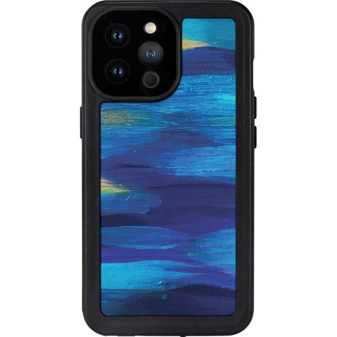 Etta Vee Ocean Blue Brush Stroke iPhone 14 Pro Max Waterproof Case