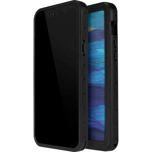 Ocean Blue Brush Stroke by Etta Vee iPhone 15 Waterproof Case