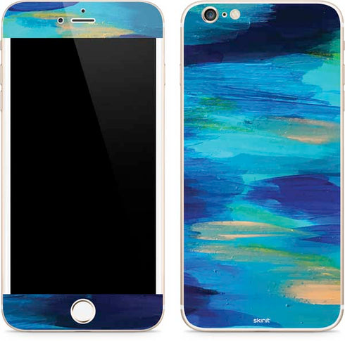 Etta Vee Ocean Blue Brush Stroke iPhone 6/6s Plus Skin