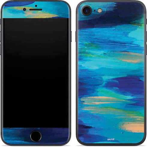 Etta Vee Ocean Blue Brush Stroke iPhone 7 Skin