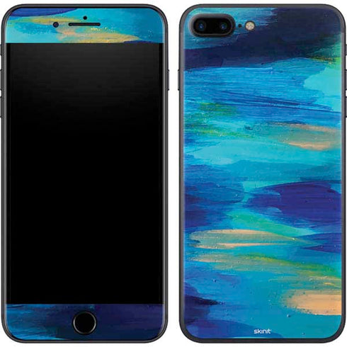 Etta Vee Ocean Blue Brush Stroke iPhone 8 Plus Skin