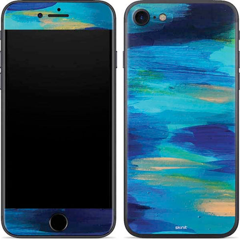 Etta Vee Ocean Blue Brush Stroke iPhone 8 Skin