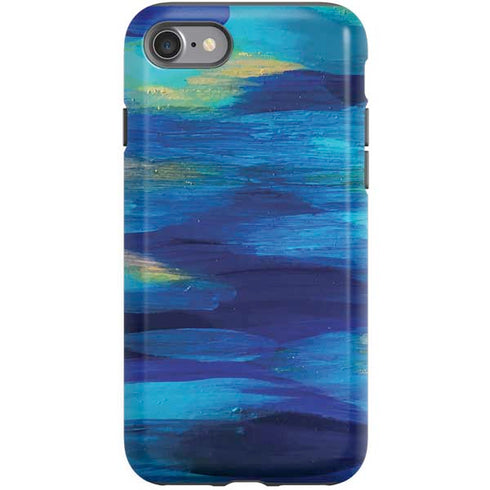 Etta Vee Ocean Blue Brush Stroke iPhone SE (2nd & 3rd Gen) Pro Case