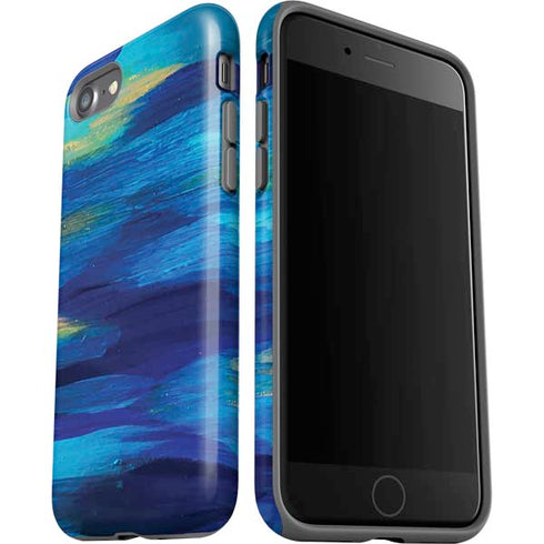 Etta Vee Ocean Blue Brush Stroke iPhone SE (2nd & 3rd Gen) Pro Case