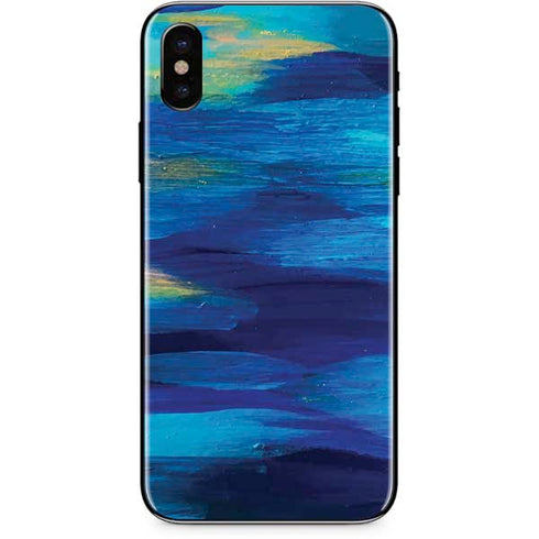 Etta Vee Ocean Blue Brush Stroke iPhone XS Skin