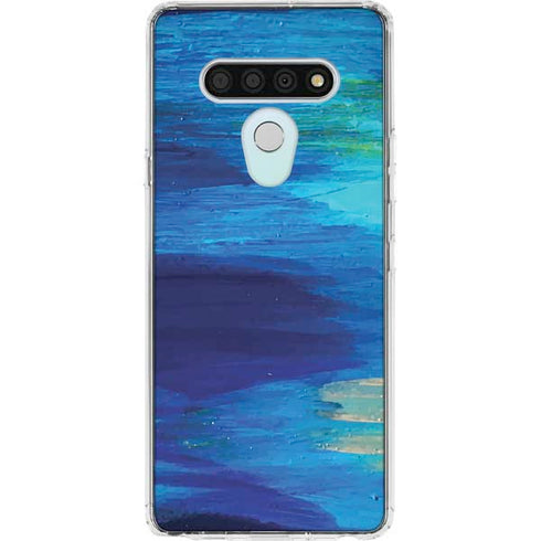Ocean Blue Brush Stroke by Etta Vee LG Stylo 6 Clear Case