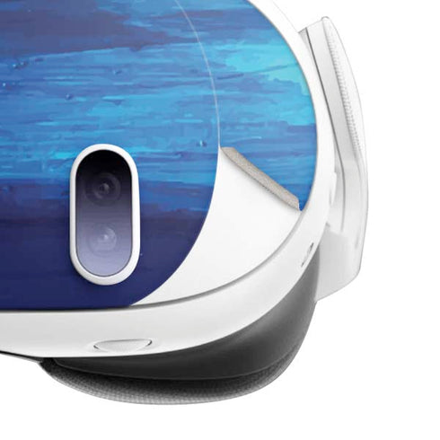 Ocean Blue Brush Stroke by Etta Vee Meta Quest 3 Skin