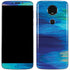 Etta Vee Ocean Blue Brush Stroke Moto E5 Plus Skin