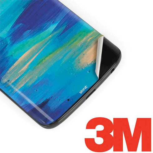 Etta Vee Ocean Blue Brush Stroke Moto G6 Skin