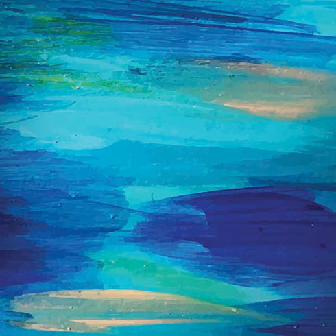 Etta Vee Ocean Blue Brush Stroke Moto G6 Skin