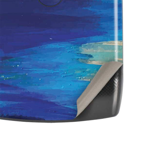 Etta Vee Ocean Blue Brush Stroke Motorola RAZR Skin
