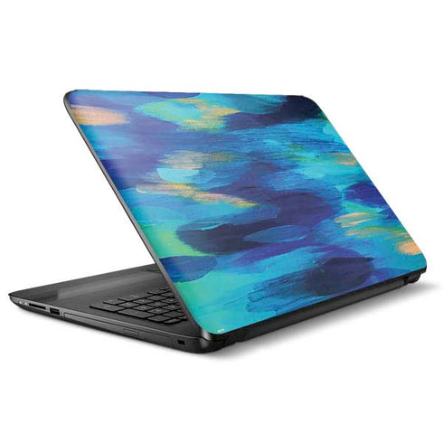 Etta Vee Ocean Blue Brush Stroke HP Notebook Skin