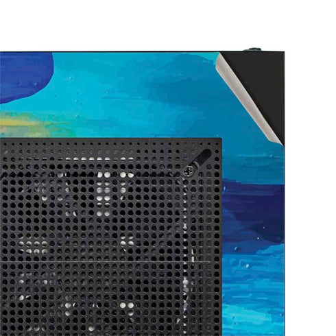 Etta Vee Ocean Blue Brush Stroke NZXT H510 Compact ATX Mid-Tower Case Skin