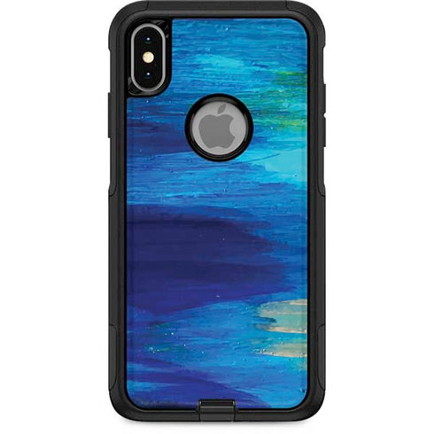 Etta Vee Ocean Blue Brush Stroke Otterbox Commuter iPhone Skin
