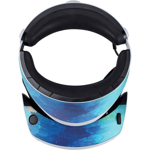 Etta Vee Ocean Blue Brush Stroke PlayStation VR2 Skin