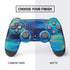 Etta Vee Ocean Blue Brush Stroke PS4 Controller Skin