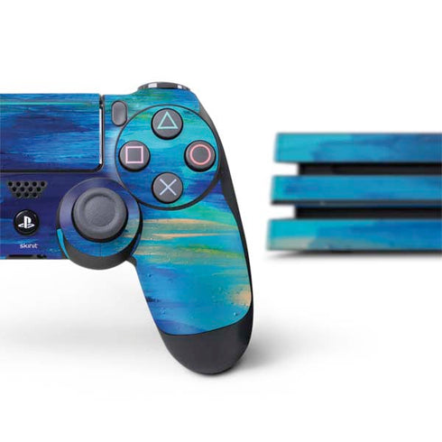 Etta Vee Ocean Blue Brush Stroke PS4 Pro Bundle Skin