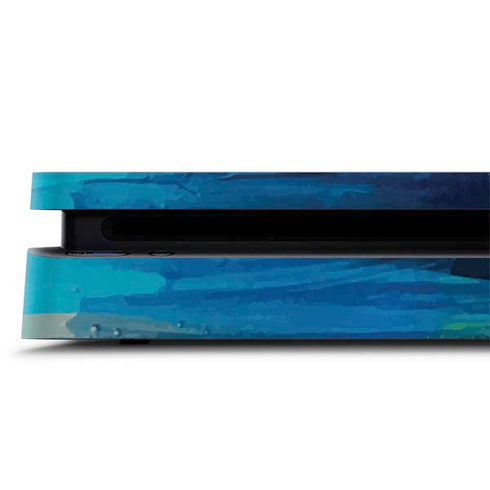 Etta Vee Ocean Blue Brush Stroke PS4 Slim Skin