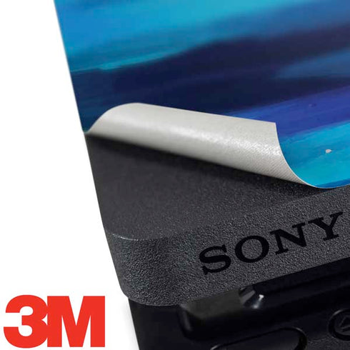Etta Vee Ocean Blue Brush Stroke PS4 Slim Skin