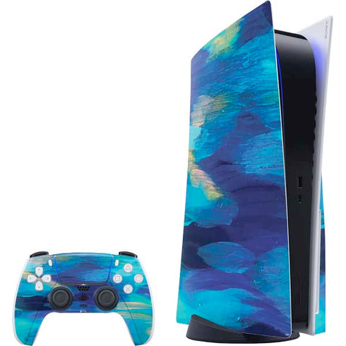 Etta Vee Ocean Blue Brush Stroke PS5 Bundle Skin