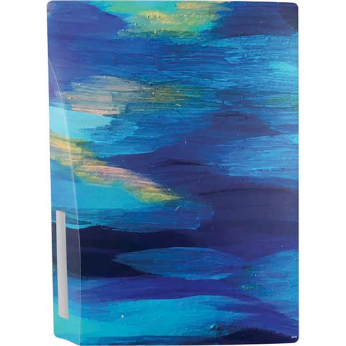 Etta Vee Ocean Blue Brush Stroke PS5 Console Skin