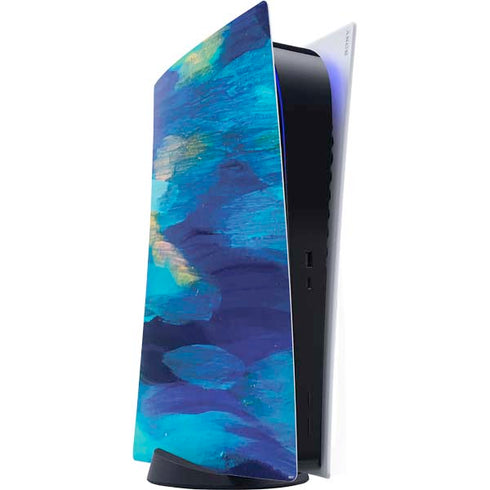 Etta Vee Ocean Blue Brush Stroke PS5 Digital Edition Console Skin