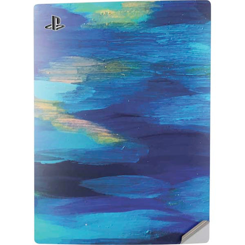 Etta Vee Ocean Blue Brush Stroke PS5 Digital Edition Console Skin