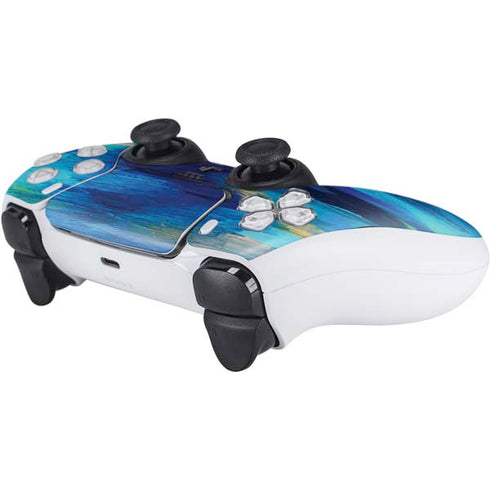 Etta Vee Ocean Blue Brush Stroke PS5 Controller Skin