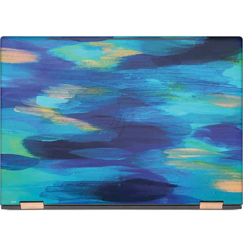 Etta Vee Ocean Blue Brush Stroke HP Spectre Skin