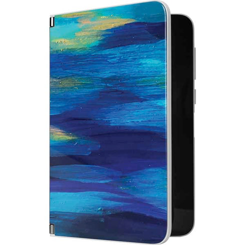 Etta Vee Ocean Blue Brush Stroke Surface Duo Skin