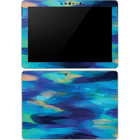 Etta Vee Ocean Blue Brush Stroke Surface Go Skin