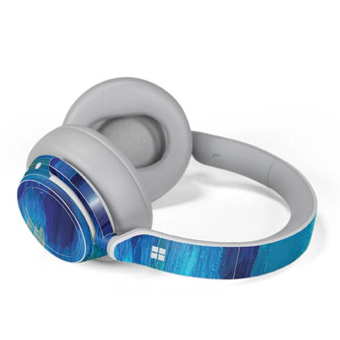 Etta Vee Ocean Blue Brush Stroke Surface Headphones Skin
