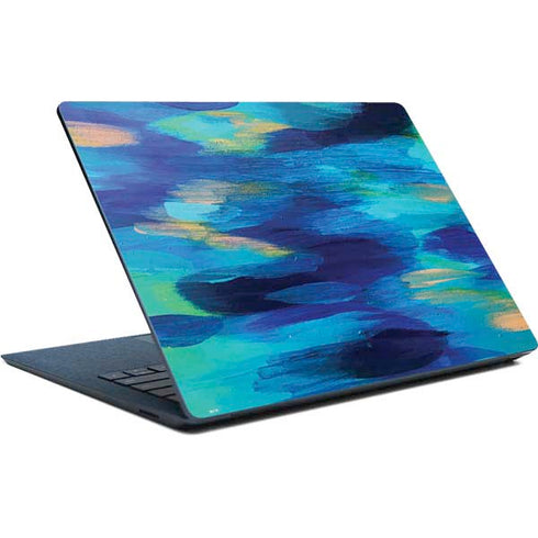 Etta Vee Ocean Blue Brush Stroke Surface Laptop Skin