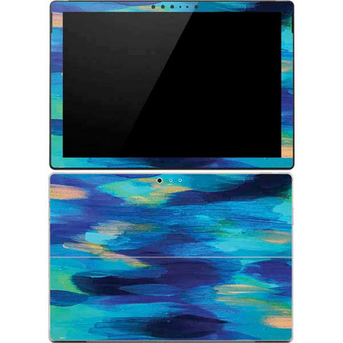 Etta Vee Ocean Blue Brush Stroke Surface Pro 4 Skin