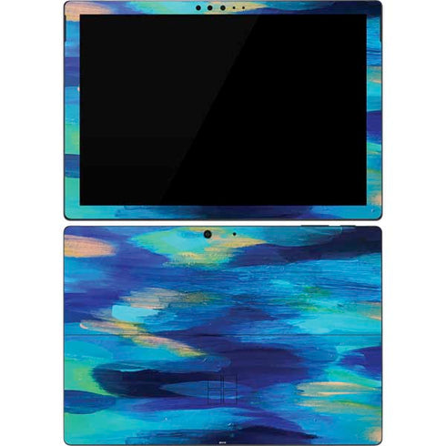 Etta Vee Ocean Blue Brush Stroke Surface Pro 7 Skin