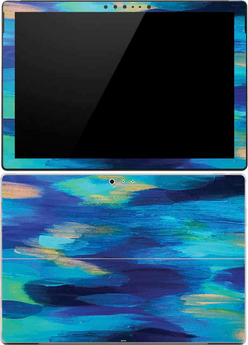 Etta Vee Ocean Blue Brush Stroke Surface Pro (2017) Skin