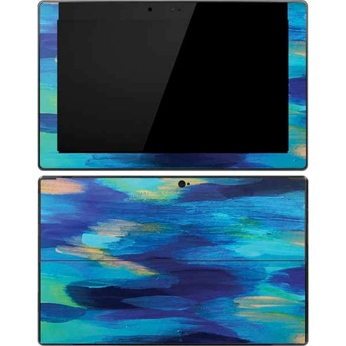 Etta Vee Ocean Blue Brush Stroke Surface Pro Tablet Skin