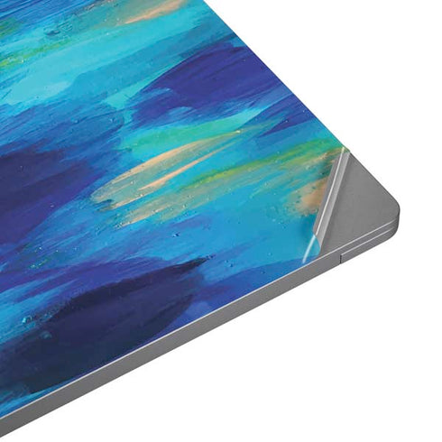 Etta Vee Ocean Blue Brush Stroke Universal Laptop 16.6in (13.4 x 9.7in) Skin