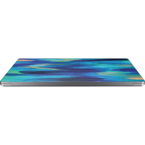 Etta Vee Ocean Blue Brush Stroke Universal Laptop 17in (13.8 x 10in) Skin