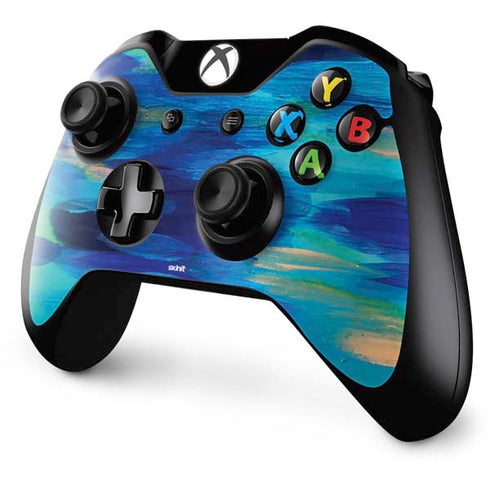 Etta Vee Ocean Blue Brush Stroke Xbox One Controller Skin