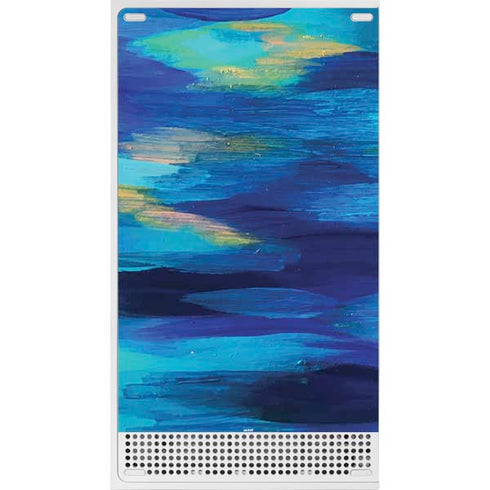 Etta Vee Ocean Blue Brush Stroke Xbox Series S Console Skin