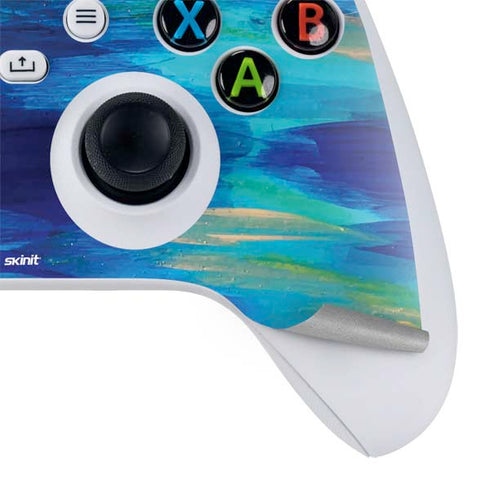 Etta Vee Ocean Blue Brush Stroke Xbox Series S Controller Skin