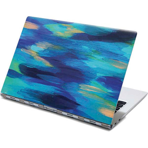 Etta Vee Ocean Blue Brush Stroke Yoga 910 2-in-1 14in Touch-Screen Skin