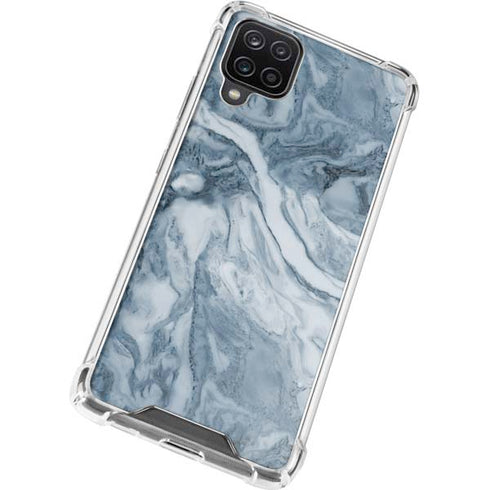 Ocean Blue Marble Galaxy A12 Clear Case