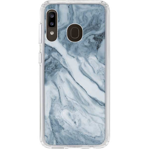 Ocean Blue Marble Galaxy A20 Clear Case