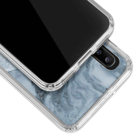 Ocean Blue Marble Galaxy A20 Clear Case