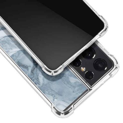 Ocean Blue Marble Galaxy S21 Ultra 5G Clear Case