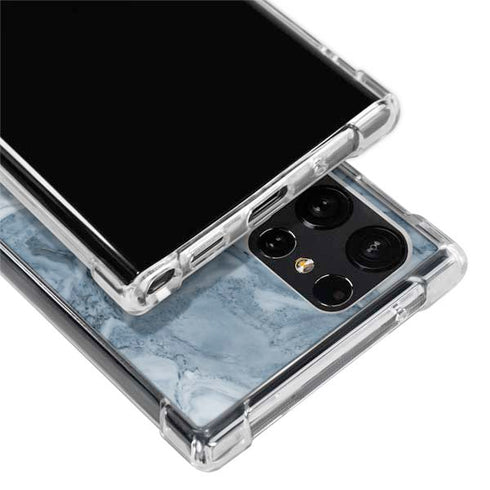 Ocean Blue Marble Galaxy S22 Ultra Clear Case