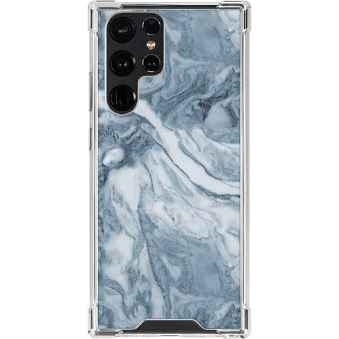 Ocean Blue Marble Galaxy S24 Ultra Clear Case